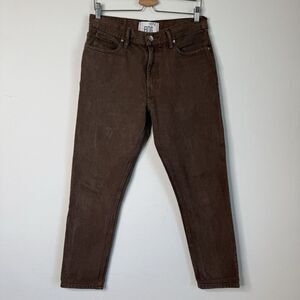 BDG Dad Slim Taper Fit Size 31/32 Brown Denim Jeans